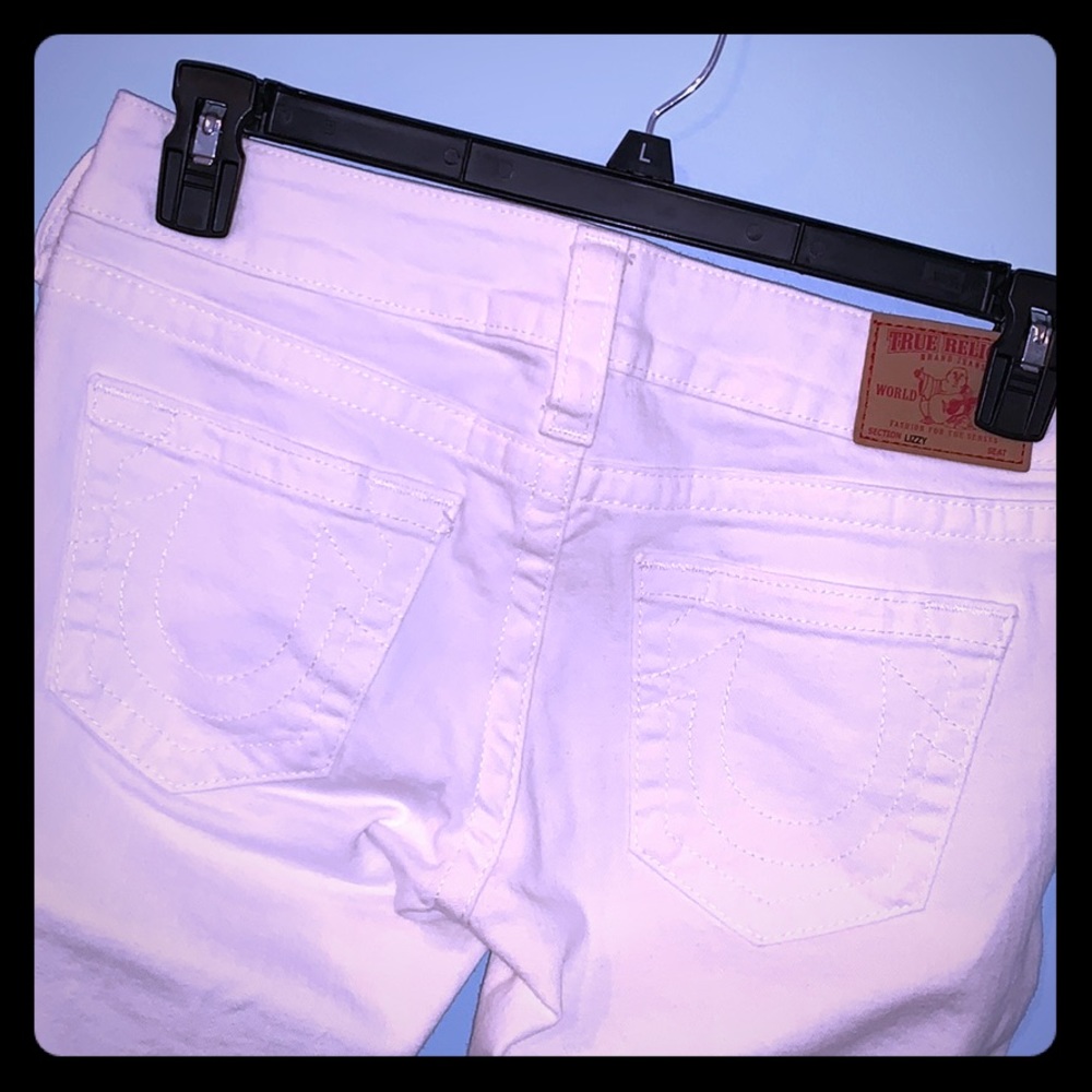 True Religion cropped white jeans Size 29